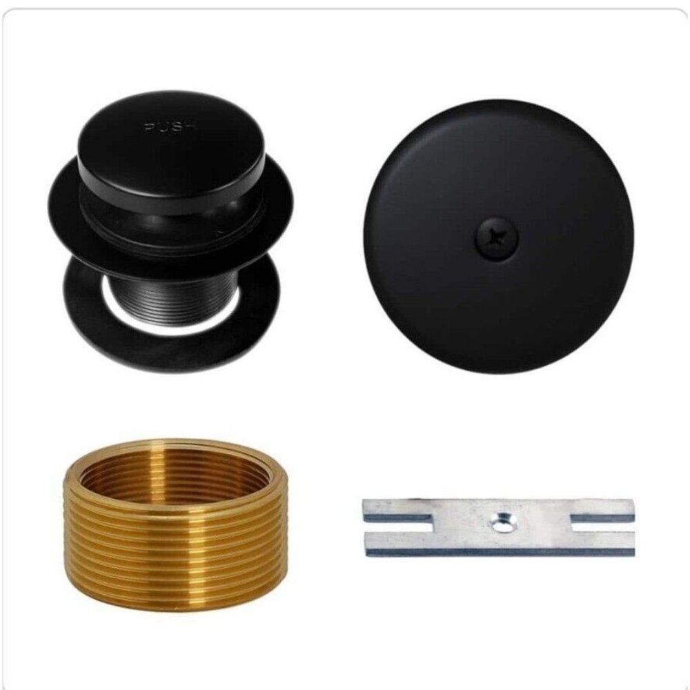 Westbrass Tub Drain Kit Matte Black R931K 1-1/2"